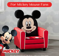 Mickey Mouse Figural Upholstered Kids Chair - Delta Children