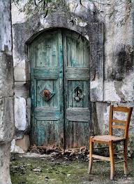 Crete Culture Door Curved Decay Rustic Green Chair Beauty Beautiful Architechture Photograph Photo Oude Deuren Oude Houten Deuren Ramen En Deuren