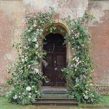 Beautiful Installation For A Church Door Wedding Ceremony Floral Arch Floral Archway Floral Arch Floral Arch Wedding