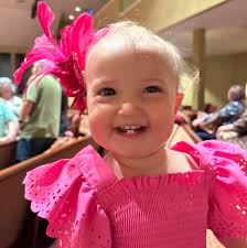 Braelyn loved her new church dress 💕