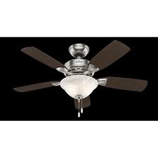 In addition to light kits, hunter offers a variety of useful accessories for ceiling fans. Hunter 44 Caraway Brushed Nickel Ceiling Fan With Light Kit And Pull Chain Walmart Com Walmart Com