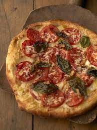 Pizza With Fresh Tomatoes And Basil Recipe Food Network Recipes Food Cooking