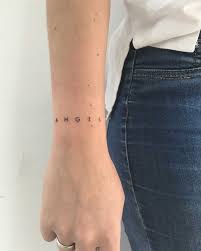 For writers with an ao3 account, we made an ao3 collection that you can submit your work into! Angel Tattoo By Gianina Caputo Inked Around The Right Wrist Tattoos Angel Tattoo One Word Tattoos
