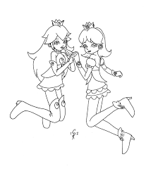 Princess Peach and Daisy Coloring Pages - Get Coloring Pages
