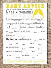 Baby Advice Game Baby Shower Funny Baby Shower Advice Baby Advice