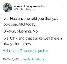 Second season) today might be the chance to grasp the chance to let your talent bloom. Implied Iwaoi Tumblr Posts Tumbral Com