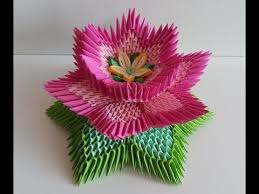 Fleur De Lotus Lotus Flower Origami 3d Youtube Fleur Origami Facile Fleur De Lotus Origami Facile