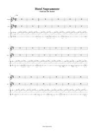 Translation of 'hotel supramonte' by fabrizio de andré (fabrizio cristiano de andré) from italian to english. Hotel Supramonte Sheet Music For Flute Drum Group Guitar Flute Mixed Quartet Musescore Com