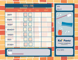 Kids Chart For Routines Kid Pointz