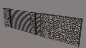 Modern Fence 3d Model Backyard Fences Modern Fence Wooden Fence Panels