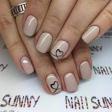 mani nail design shortnailsartdesign design shortnailsartdesign valentinenails valentine nails valentinstag nagel herz nagel pinke nagel