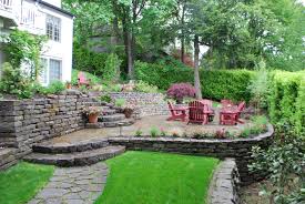 My Idea Of Perfect Backyards Stoneparadise Steppingstones Sloped Backyard Landscaping Sloped Backyard Sloped Garden