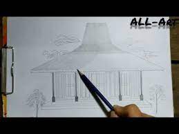 Rumah adat jawa tengah ini telah menjadi primadona di kalangan masyarakat. Cara Gambar Rumah Adat Jawa Tengah Rumah Jonglo Youtube