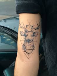 Always works in a clean space, and his equipment is properly maintained. Sketchy Geometric Deer Tattoo Deer Tattoo Tattoos Ink Link