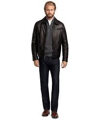 Elliot Leather Bomber Brooks Brothers Outerwear Jackets Leather Jacket Leather Bomber