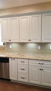 Tessera Subway Tiles Sandstone 3x6 Installed Trendy Kitchen Backsplash Kitchen Cabinet Colors White Kitchen Design