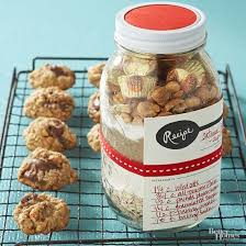 Oatmeal Peanut Butter Cup Cookies Recipe Mason Jar Cookie Recipes Recipes Mason Jar Cookies