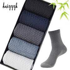 New Bamboo Fiber Men Socks Classic Deodorant Business Brand Crew Socks Men High Quality Casual Compression Socks 5pairs Mens Socks Bamboo Socks Mens Deodorant