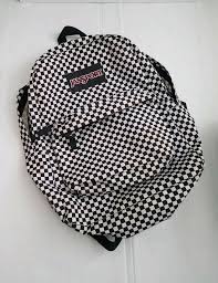 Black And White Jansport Backpack Pin On Street Wear Fashion