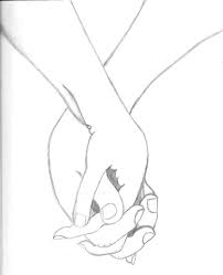 Learn to draw love birds. Emo Couples Holding Hands Drawings Pixbim Com