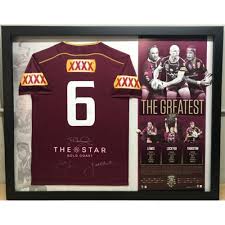 Jersey worn by defunct nhl montreal maroons team. State Of Origin Queensland Maroons The Greatest Triple Signed 6 Jersey Taylormade Memorabilia Sports Memorabilia Australia
