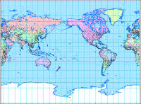 Is the pacific rim centered on the central meridian? Pacific Centered World Digital Vector Maps Download Editable Illustrator Pdf Vector Map Of Pacific Centered World
