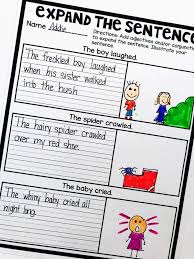 Building Sentences Expanding Sentences Types Of Sentences Second Grade Writing 3rd Grade Writing 2nd Grade Writing