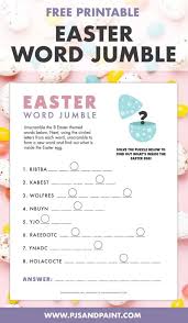 We did not find results for: Free Printable Easter Word Jumble Pjs And Paint