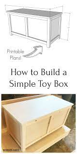 Diy Storage Chest How To Build In 5 Easy Steps Building Plans Diy Toy Box Diy Toy Storage Toy Box Plans