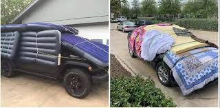 Having a garage or covered parking is an easy way to protect yourself from a hailstorm. Car Owners Get Very Creative To Protect Their Cars From Hail In Texas Fox 8 Cleveland Wjw