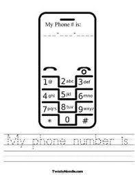 My Phone Number Is Worksheet Much Cooler Insert For My Kids Cellphone Would Save Me A Ton Of Time Phone Numbers Kids Education Kids Cell Phone