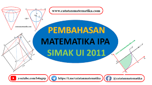 Bagi kamu yang masih merasa kurang dengan contoh soal simak ui di atas, tenang saja, kamu masih bisa berlatih soal lebih banyak lagi lewat paket sks simak ui 2021. Pembahasan Soal Simak Ui 2011 Matematika Ipa Kode 511 Catatan Matematika