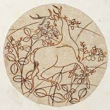 尾形光琳 円形図案集より鹿図 曼荼羅図 日本画 美術館