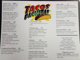 Facebook tweet email send text message. Online Menu Of Tacos Pachitas Restaurant Bartlesville Oklahoma 74003 Zmenu