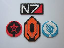 To get the same results with the actual stitch files you can buy our drawings embroidery software and make unlimited combinations between drawings embroidery effect printing and actual embroidery stitches. Mass Effect Symbols Perler Bead Art Cross Stitch Silhouette Hama Beads Patterns