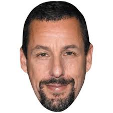 Adam Sandler (Beard) Celebrity Mask, Flat Card Face