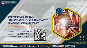 Sesi Perkongsian Ilmu Latihan Sangkut Di Jabatan Arkib Universiti Jau Buletin Iqra