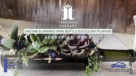 Uncork and Unwind: Wine Bottle Succulent Planter