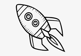 It might help to draw one and get it right and then draw a line across the rocket at the top and bottom to keep the other two the same. Simple Spaceship Vector Image Spaceship Simple Drawing Png Image Transparent Png Free Download On Seekpng