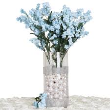 Check spelling or type a new query. 12 Bushes Light Blue Artificial Silk Baby Breath Flowers Tableclothsfactory