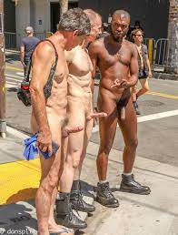 3 naked men erect in public around clothed people : r/cmnm