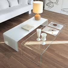 Sovet Bridge Coffee Table Klarity Glass Furniture Modern Glass Coffee Table Long Coffee Tables Coffee Table Rectangle