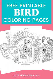 Each mandala in this collection is unique and can provide hours of relaxation for you. Free Printable Bird Coloring Pages Crafts Kids Love