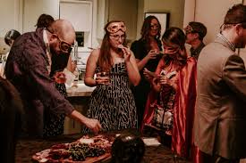 People are already thinking about costumes and having fun with friends. Halloween Murder Mystery Dinner Party W Carter Cooks At The Lane Gather Intentionally