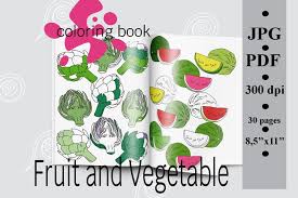 There are tons of great resources for free printable color pages online. Fruit And Vegetable Coloring Book Printable Coloring Pages 1411913 Printables Design Bundles