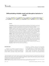We did not find results for: Pdf Differentiating Irritable Mood And Disruptive Behavior In Adults