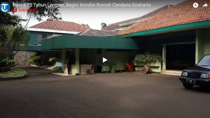 Tampak depan Rumah Cendana yang ditinggali Presiden Soeharto