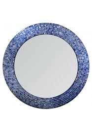 The detail on this mirror is true artisan quality with each glass tile cut. Buy 24 Sapphire And Silver Handmade Decorative Glass Mosaic Wall Mirror Online Decorshore