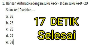 Simak juga tips sukses ujian psikotes. Barisan Dan Deret Aritmatika Dan Geometri Youtube