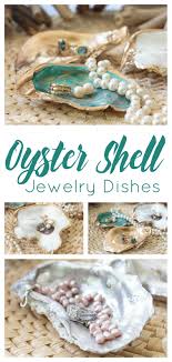 Paint the outside of your clam shell and let dry. Oyster Shell Craft Pretty Diy Jewelry Storage Dishes